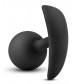 Черная анальная пробка Wearable Vibra Plug - 9,5 см.