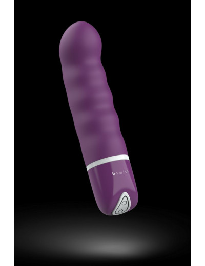 Фиолетовый мини-вибратор Bdesired Deluxe Pearl - 15,3 см.