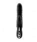 Черный вибратор-кролик с ребрышками Triton - 23 см.
