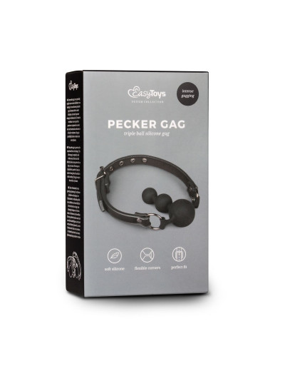Кляп-ёлочка Easytoys Ball Gag With Silicone Beads