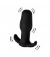 Черная анальная вибровтулка Anal Plug with Remote Control - 8 см.