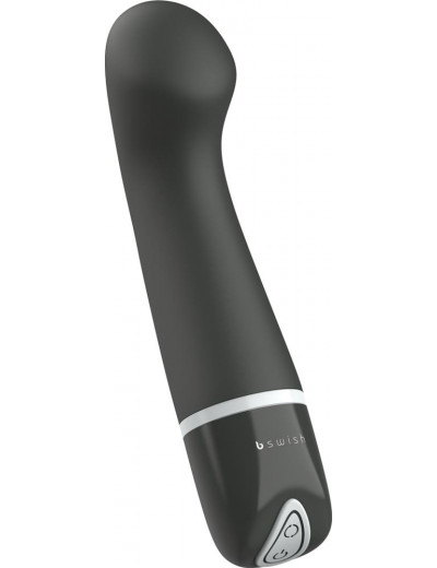 Черный G-вибростимулятор Bdesired Deluxe Curve - 15,2 см.