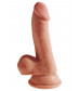 Кофейный фаллоимитатор на присоске 6,5  Triple Density Cock - 20,3 см.