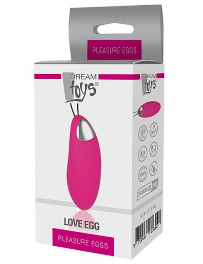 Розовое виброяйцо LOVE EGG