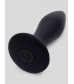 Черная анальная вибропробка Sensation Rechargeable Vibrating Butt Plug - 8,9 см.