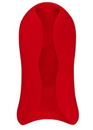 Красный вибромастурбатор Vibrating Stroker