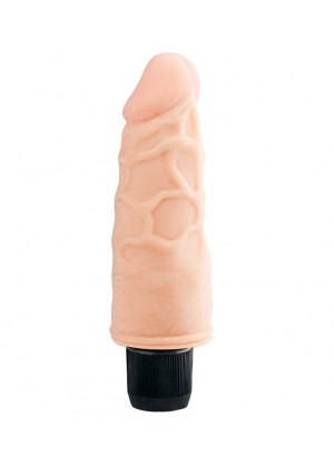 Реалистичный вибратор с венками REALSTUFF 5INCH VIBRATOR - 13 см.