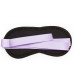 Чёрная маска на глаза Purple Black с фиолетовыми завязками