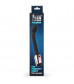 Черный перезаряжаемый вибростимулятор простаты - 22 см.