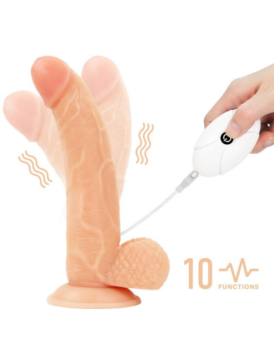 Женский страпон с вибрацией Vibrating Easy Strapon Set 8.5 - 21,5 см.
