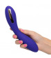 Фиолетовый вибратор с электростимуляцией Intimate E-Stimulator Wand - 21,5 см.