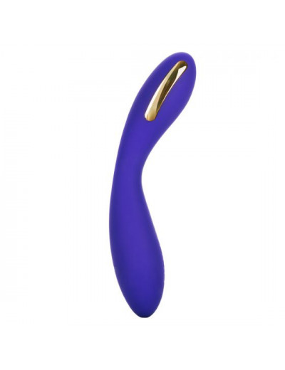 Фиолетовый вибратор с электростимуляцией Intimate E-Stimulator Wand - 21,5 см.