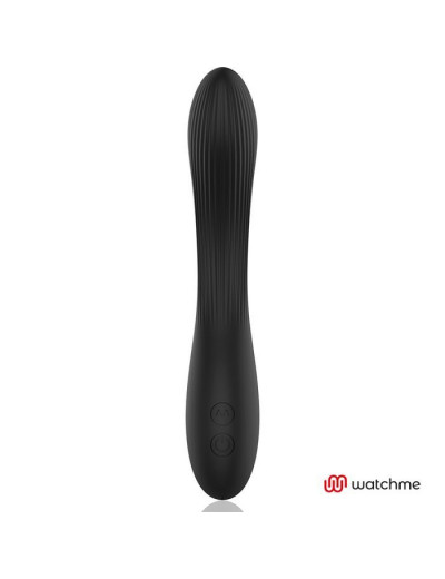 Черно-золотой вибратор с пультом-часами Anne s Desire Curve G-Spot Vibe Wireless Watchme - 20,5 см.