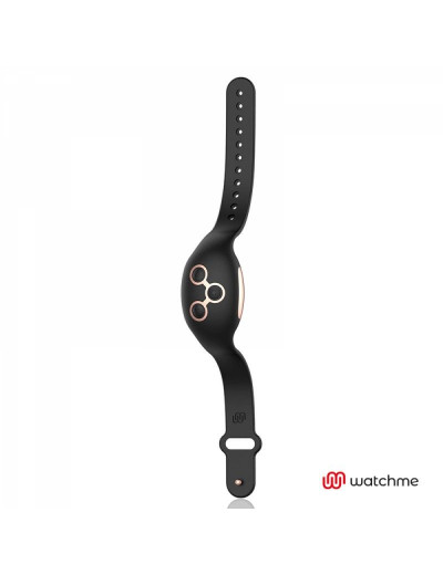 Черно-золотой вибратор с пультом-часами Anne s Desire Curve G-Spot Vibe Wireless Watchme - 20,5 см.