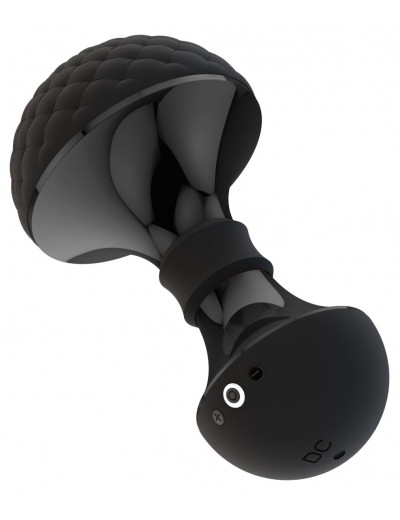 Черный универсальный вибромассажер Enoki
