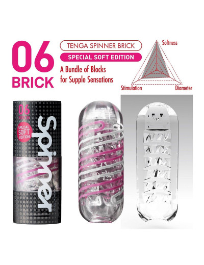 Мастурбатор SPINNER Brick Special Soft Edition