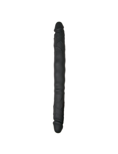 Черный двусторонний фаллоимитатор Double Ended Dildo - 40 см.