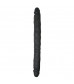 Черный двусторонний фаллоимитатор Double Ended Dildo - 40 см.