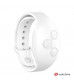 Розовый вибратор для пар с белым пультом-часами Weatwatch Dual Pleasure Vibe
