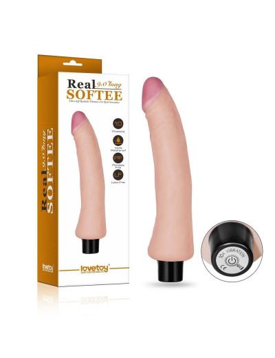 Реалистичный вибратор Real Softee - 22,8 см.
