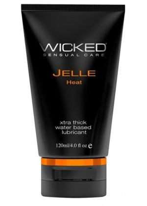 Анальный согревающий лубрикант WICKED JELLE HEAT на водной основе - 120 мл.