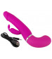 Лиловый вибратор-кролик с функцией сквирта Cumshot Rabbit Vibrator - 24 см.