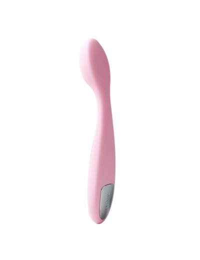 Нежно-розовый клиторальный вибратор Keri Pale Pink - 17 см.