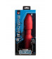 Красная анальная пробка с вибрацией MENZSTUFF VIBRATING BUTT PLUG 8.5INCH - 21,5 см.