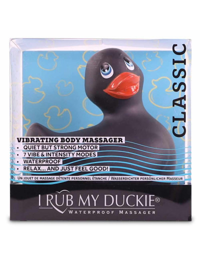Черный вибратор-уточка I Rub My Duckie 2.0