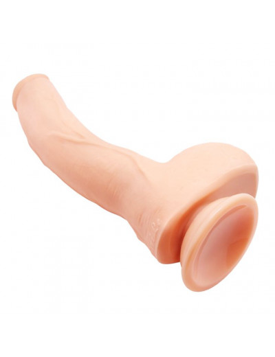 Телесный фаллоимитатор-гигант на присоске Jack - 27 см.