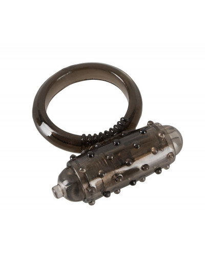 Дымчатое эрекционное виброкольцо Vibro Ring Dark