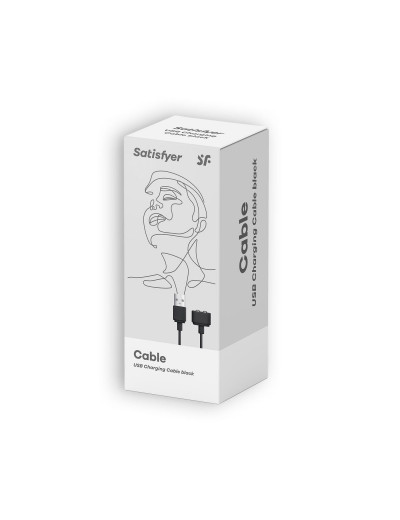 Черный магнитный кабель для зарядки Satisfyer USB Charging Cable