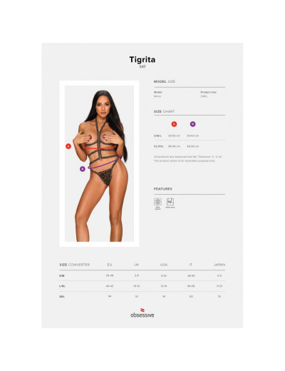 Леопардовый комплект Tigrita с открытым декольте