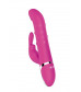 Розовый вибратор-кролик N 40 RECHARGEABLE DUO VIBRATOR - 24 см.