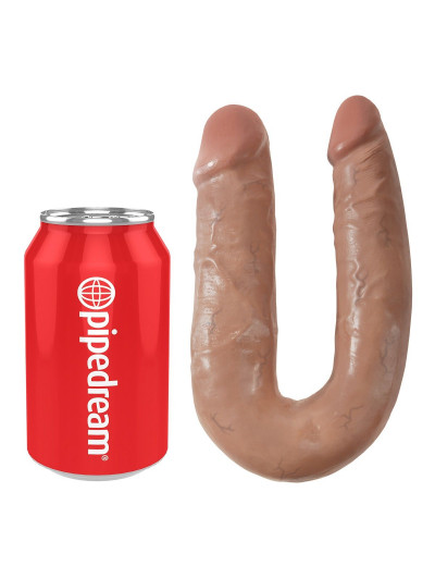 U-образный фаллоимитатор-мулат U-Shaped Medium Double Trouble - 34,6 см.