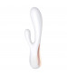 Белый вибратор-кролик Satisfyer Mono Flex с управлением через приложение - 20,4 см.