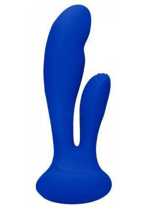 Синий вибратор G-Spot and Clitoral Vibrator Flair - 17,5 см.