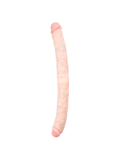 Телесный двусторонний фаллоимитатор Mr Long Dong - 48 см.