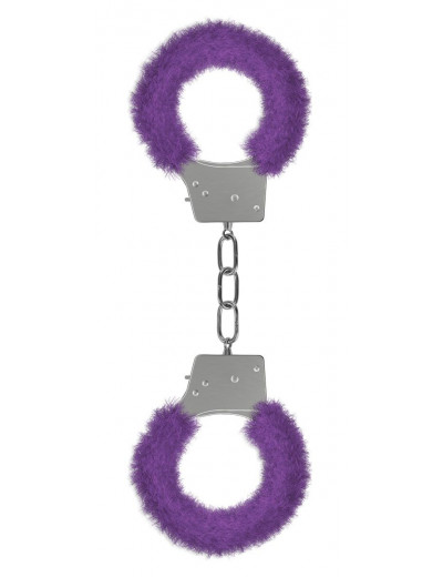 Пушистые фиолетовые наручники OUCH! Purple