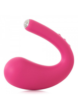 Ярко-розовый вибратор Dua G-spot   Clitoral Wearable Vibrator - 17,8 см.