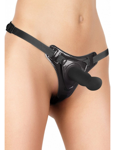 Чёрный страпон Delight Black - 12,7 см.