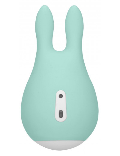 Зеленый клиторальный стимулятор Sugar Bunny - 9,5 см.
