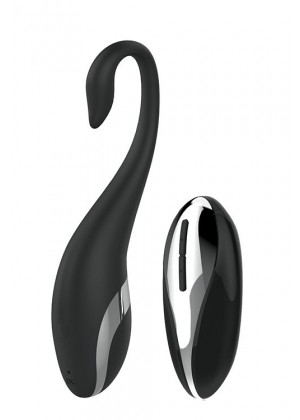 Черное виброяйцо NAGHI NO.36 RECHARGEABLE REMOTE EGG