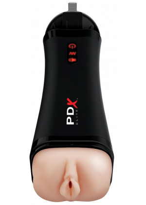 Вибромастурбатор-вагина с голосовым откликом Talk Back Super Stroker