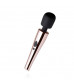 Черно-розовый вибромассажер Nouveau Wand Massager - 30 см.