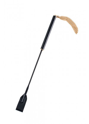Черный гладкий стек PREMIUM RIDING CROP - 45 см.