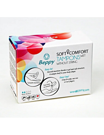 Нежно-розовые тампоны-губки Beppy Tampon Wet - 2 шт.