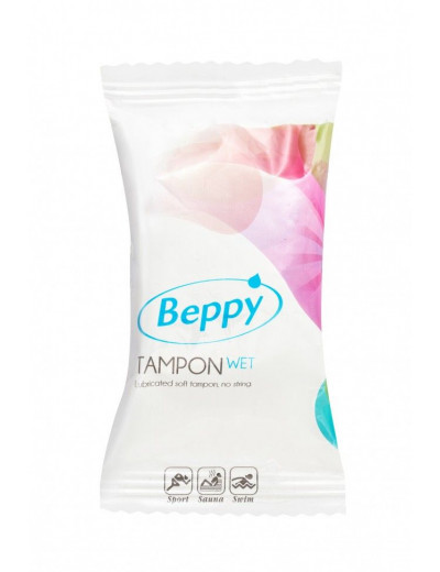 Нежно-розовые тампоны-губки Beppy Tampon Wet - 2 шт.