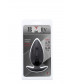 Чёрная анальная пробка BOOTYFUL ANAL PLUG MEDIUM BLACK - 9,8 см.