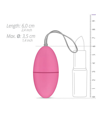 Розовое виброяйцо Vibrating Egg с пультом ДУ